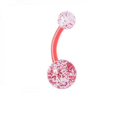 Piercing на пъпа с блясък